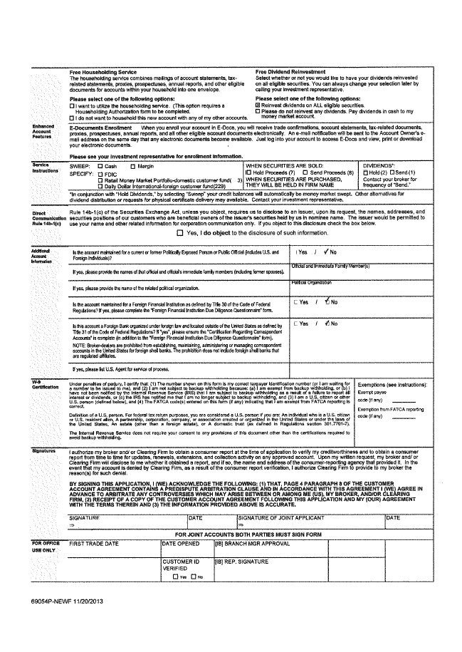 Application form of SogoTrade2