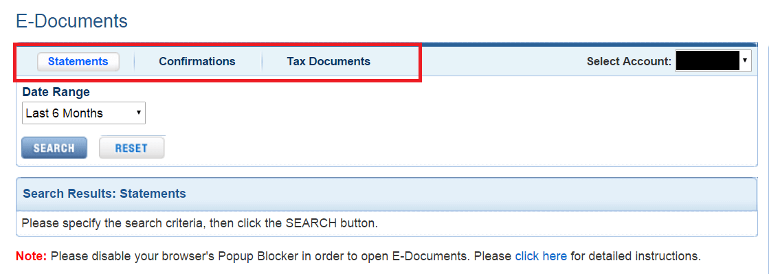 FirstradeでDocumentsを確認する方法2
