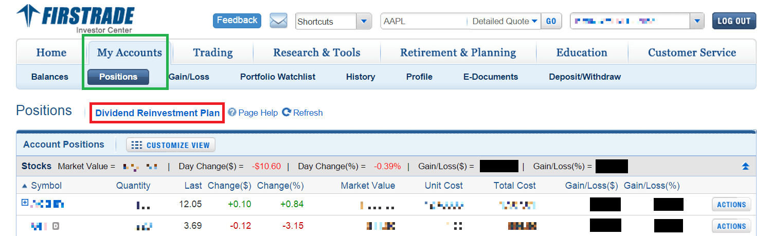 DRIP設定ページへの行き方